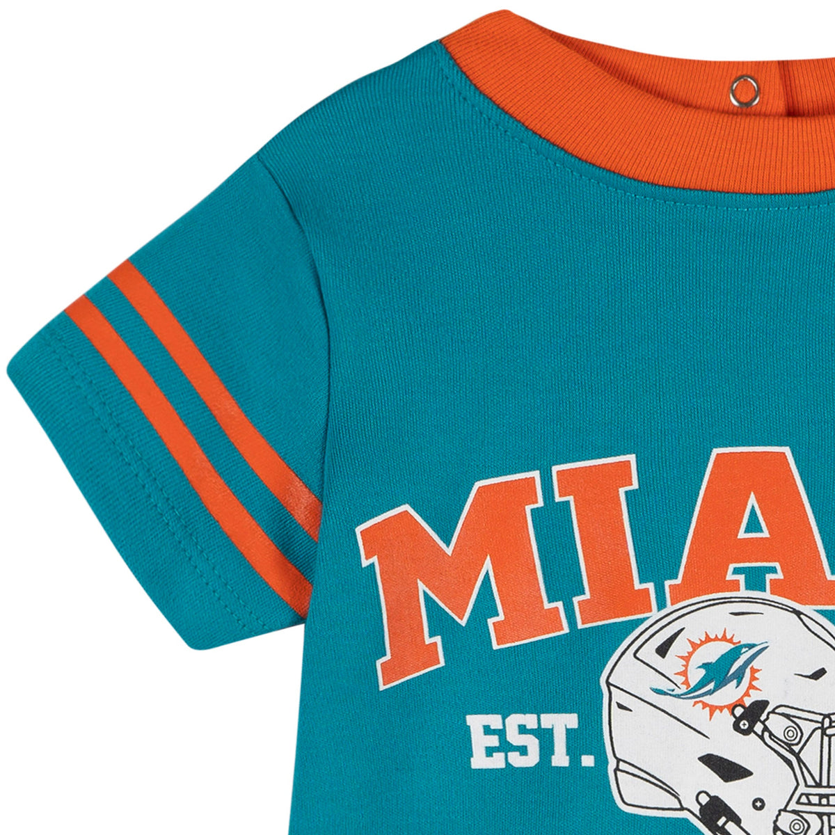 Baby Boys Miami Dolphins Romper, view 3