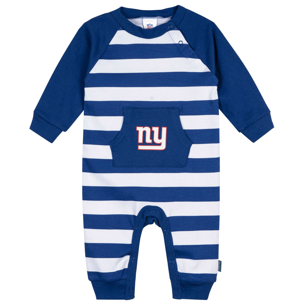 Baby Boys New York Giants Football Pajamas With Pouch