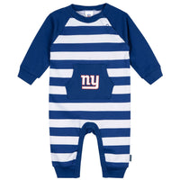 Baby Boys New York Giants Football Pajamas With Pouch