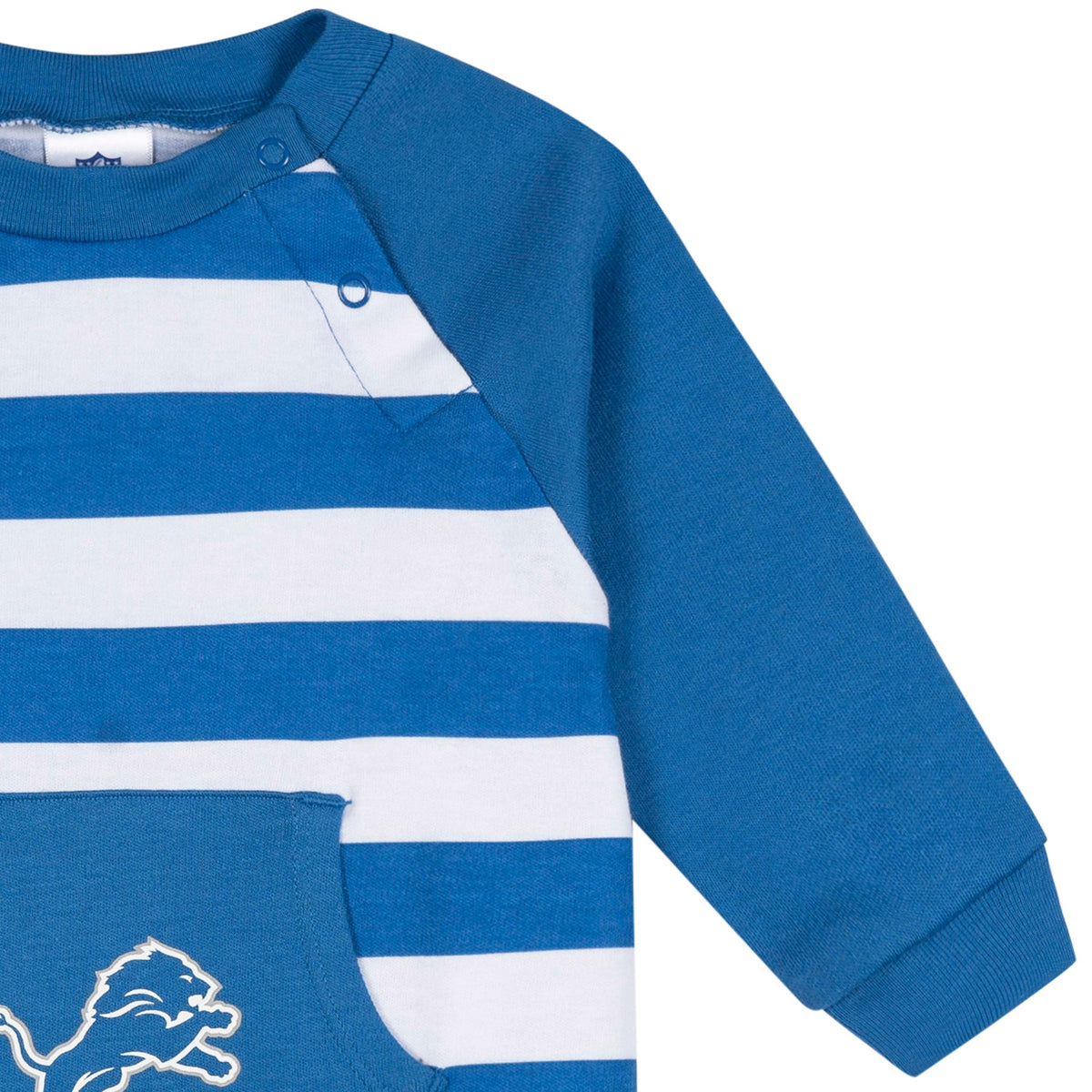 Baby Boys Detroit Lions Football Pajamas With Pouch, view 2