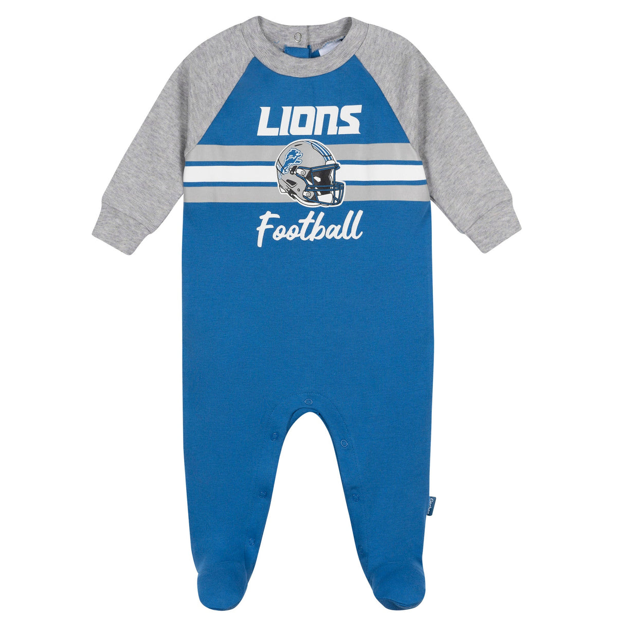 Baby Boys Detroit Lions Footed Pajamas