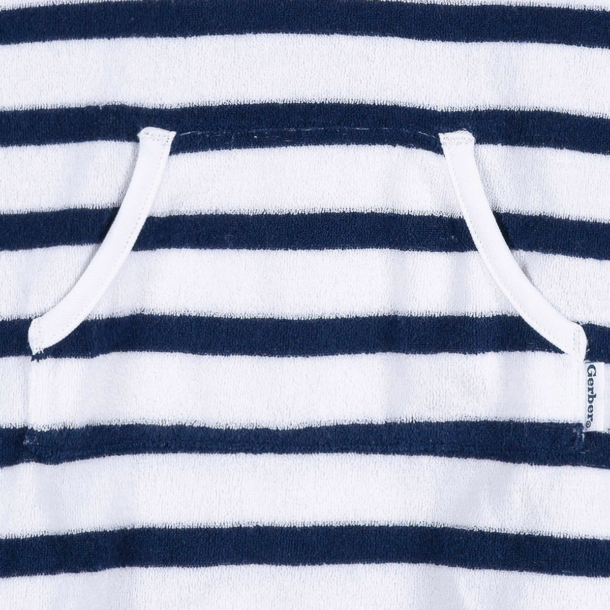 Baby Boys Navy Swim Coverup, view 5