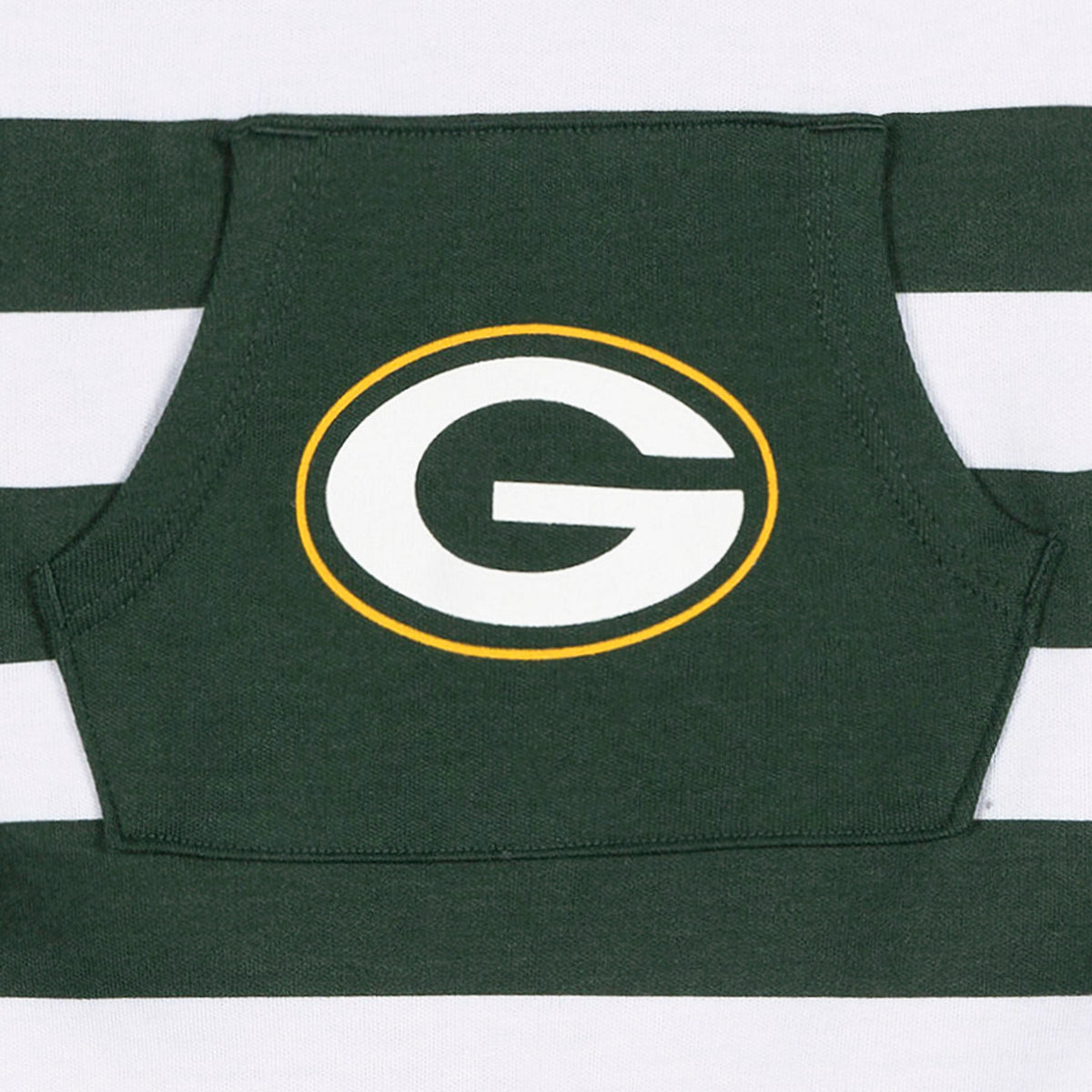 Baby Boys Green Bay Packers Football Pajamas With Pouch, view 3