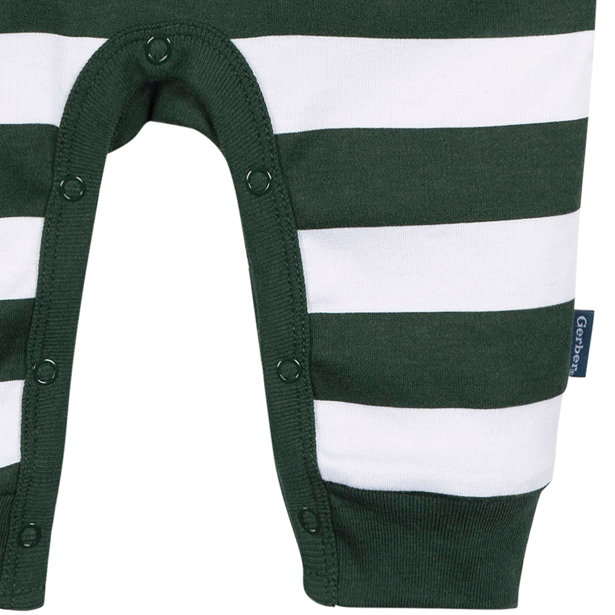 Baby Boys Green Bay Packers Football Pajamas With Pouch, view 4