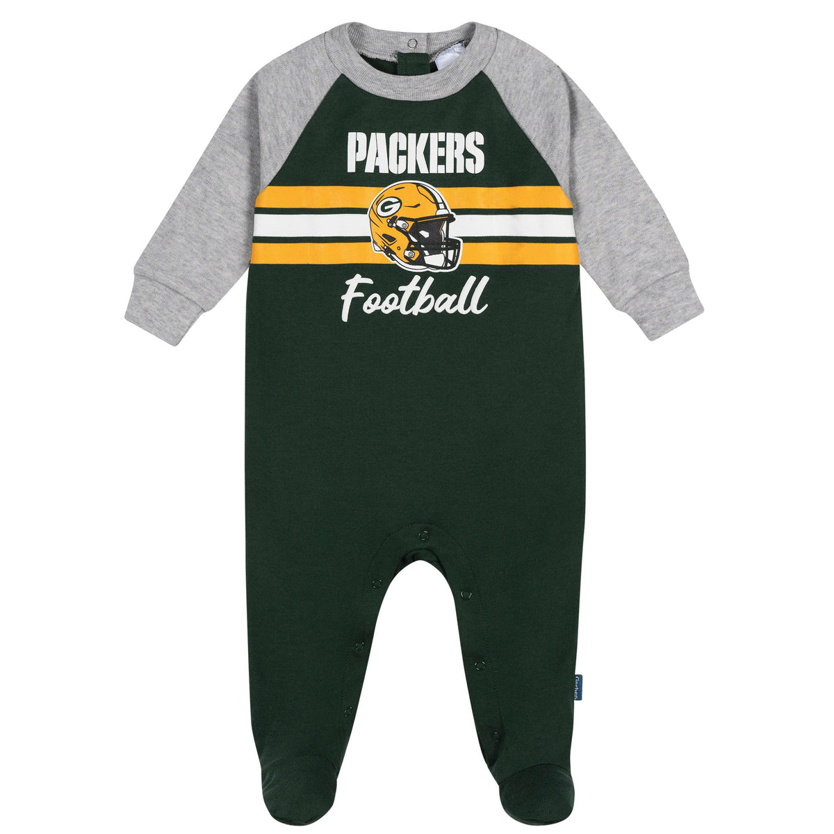 Baby Boys Green Bay Packers Footed Pajamas