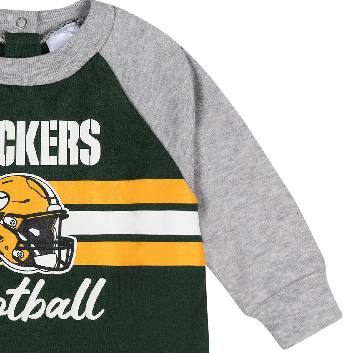 Baby Boys Green Bay Packers Footed Pajamas, view 3
