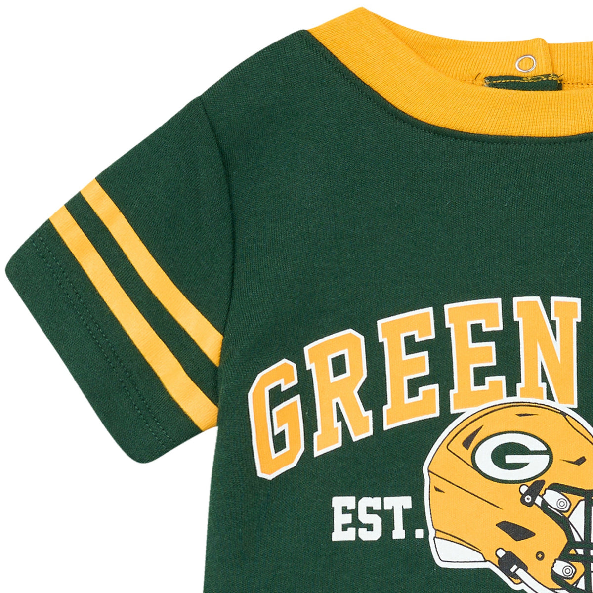 Baby Boys Green Bay Packers Romper, view 4