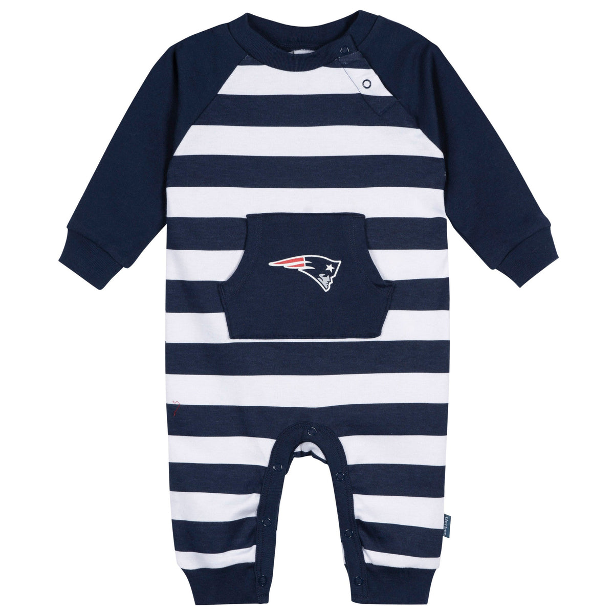 Baby Boys New England Patriots Football Pajamas With Pouch