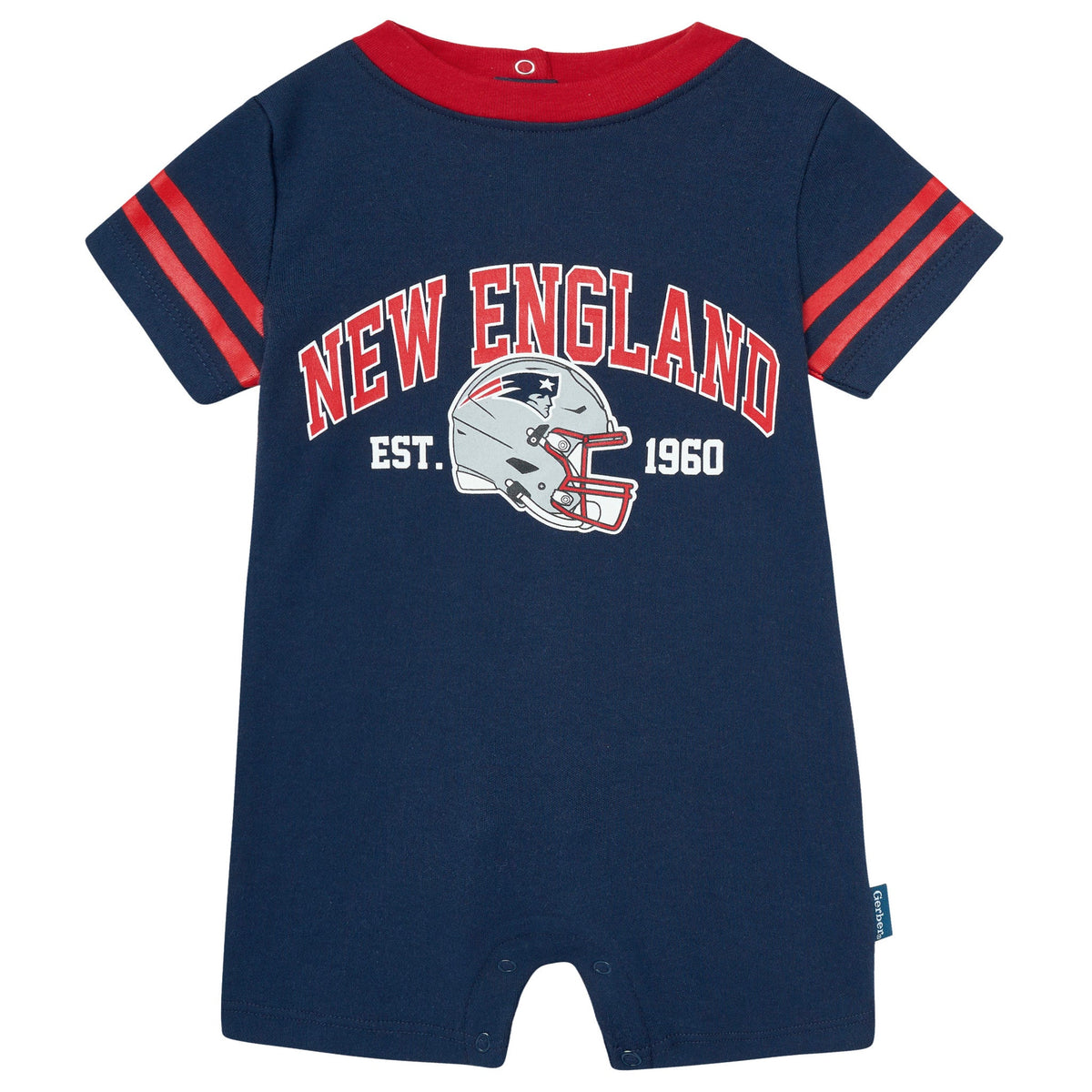 Baby Boys New England Patriots Romper
