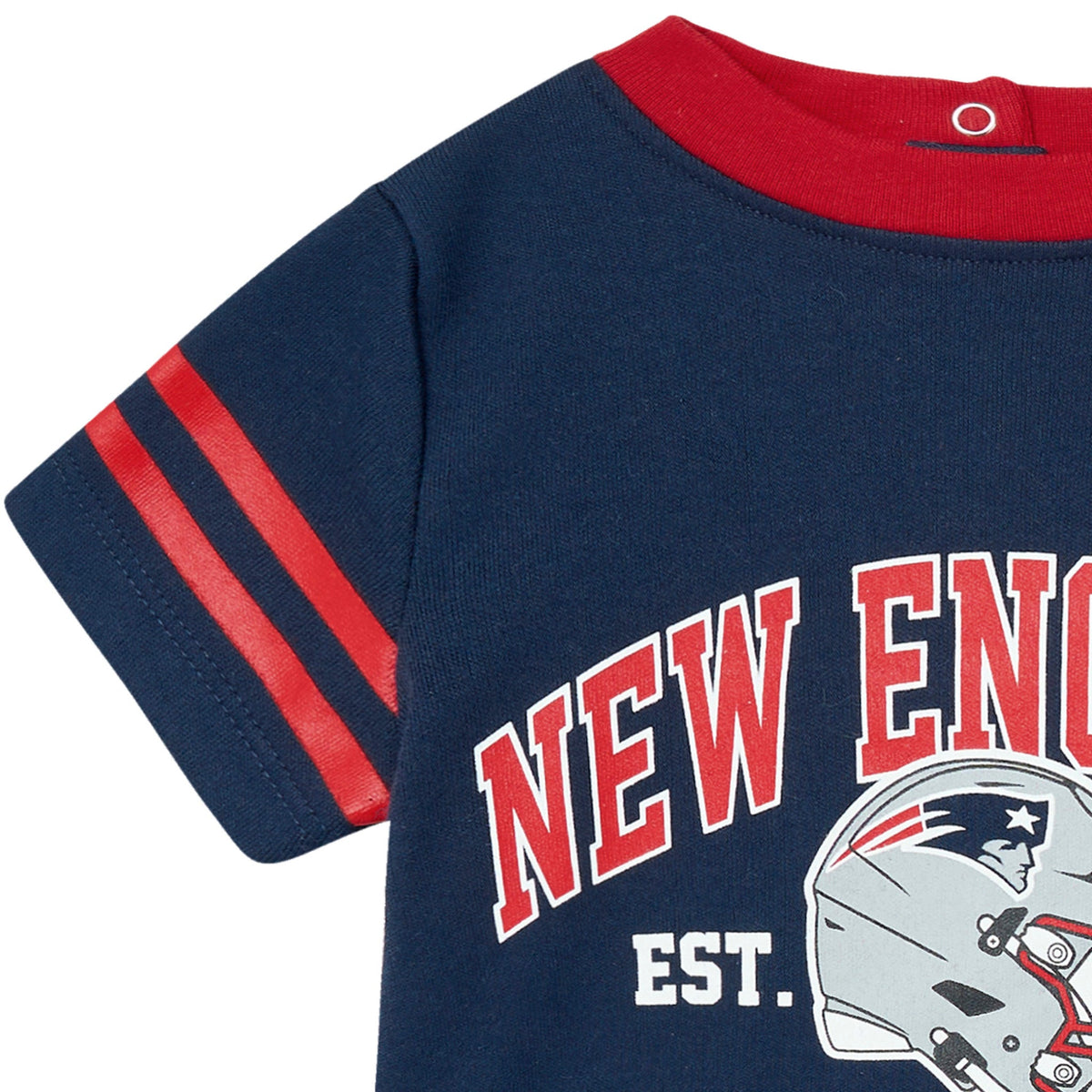 Baby Boys New England Patriots Romper, view 3