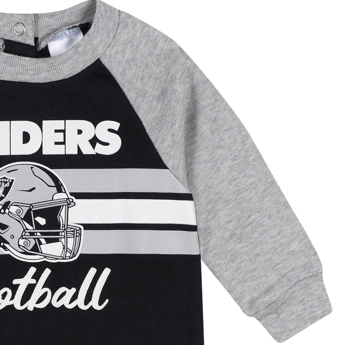 Baby Boys Las Vegas Raiders Footed Pajamas, view 3