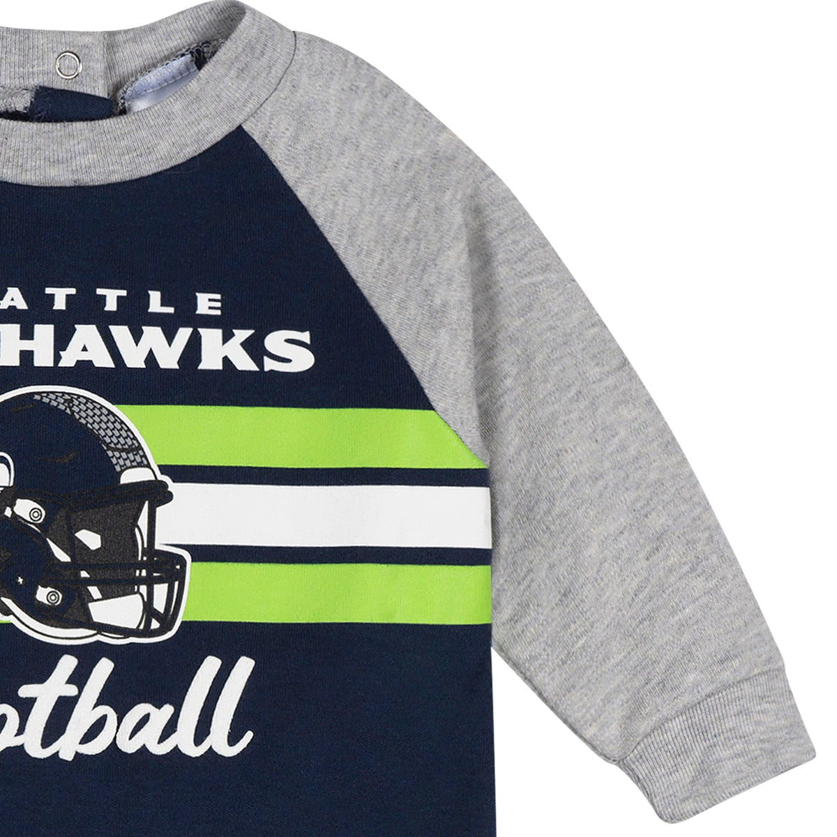 Baby Boys Seattle Seahawks Footed Pajamas, view 3
