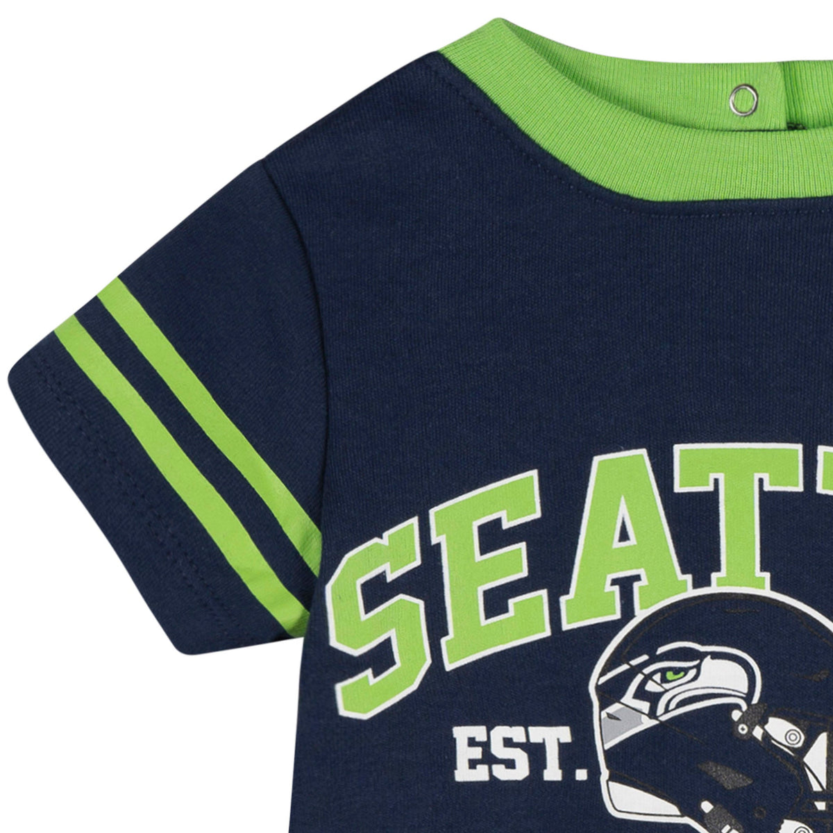 Baby Boys Seattle Seahawks Romper, view 3