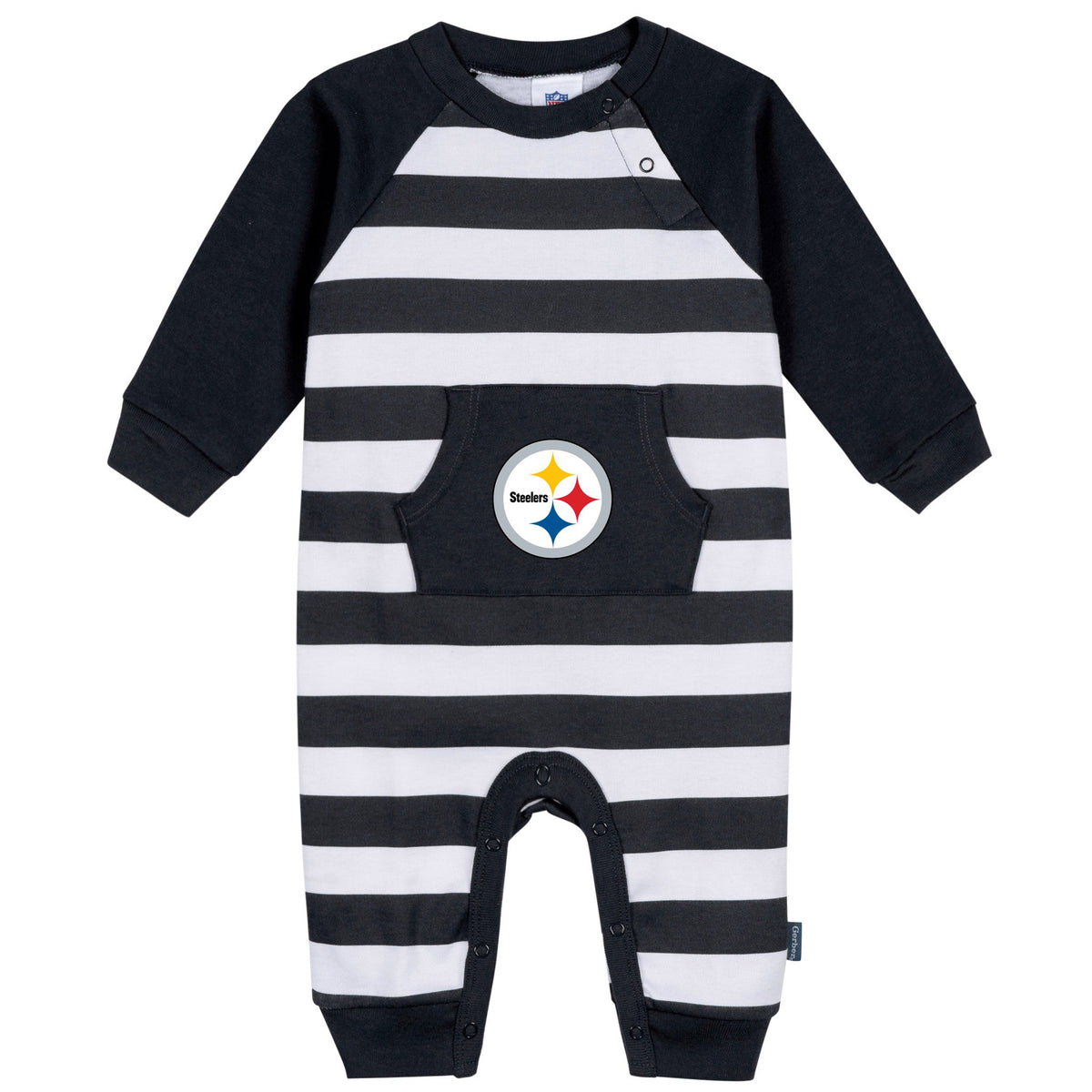 Baby Boys Pittsburgh Steelers Football Pajamas With Pouch
