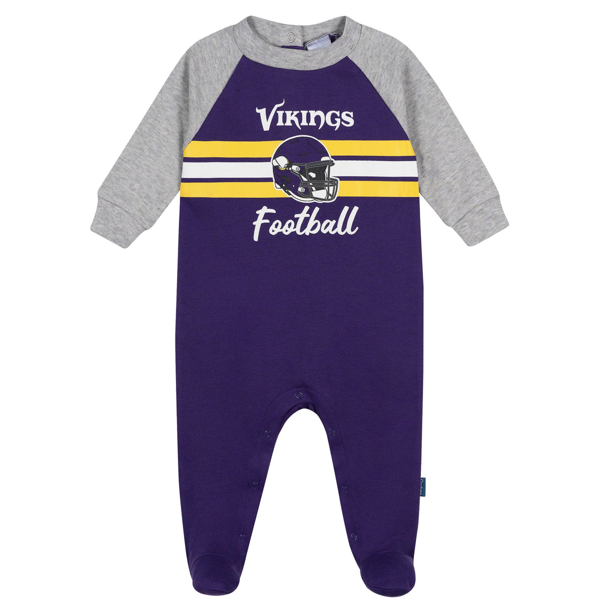 Baby Boys Minnesota Vikings Footed Pajamas