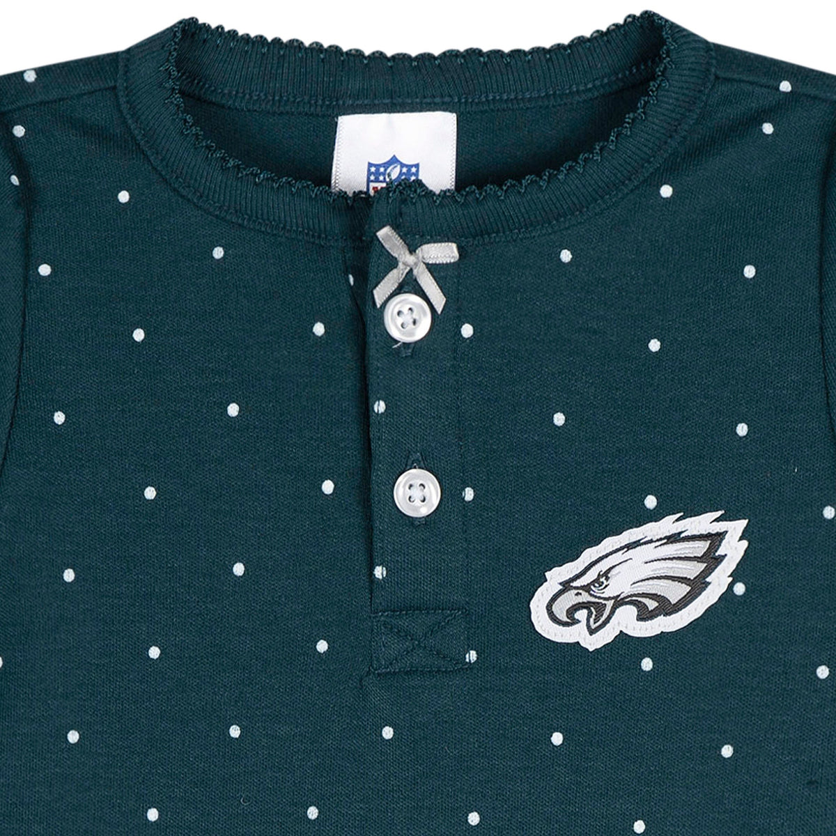 Baby Girls Philadelphia Eagles Footless Pajamas, view 2