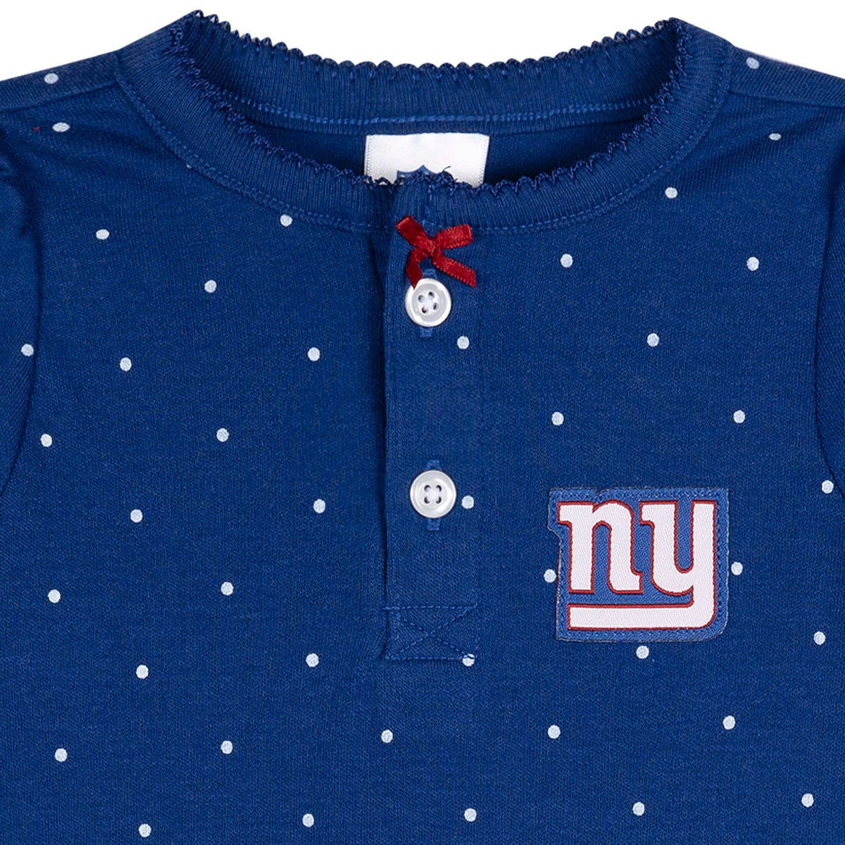 Baby Girls New York Giants Footless Pajamas, view 2