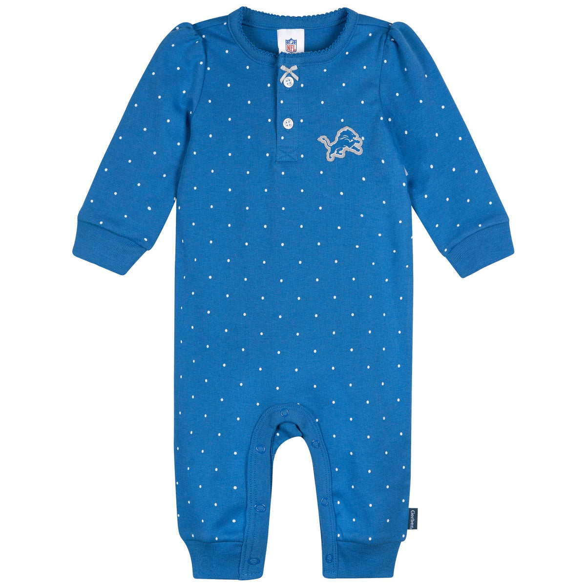 Baby Girls Detroit Lions Footless Pajamas