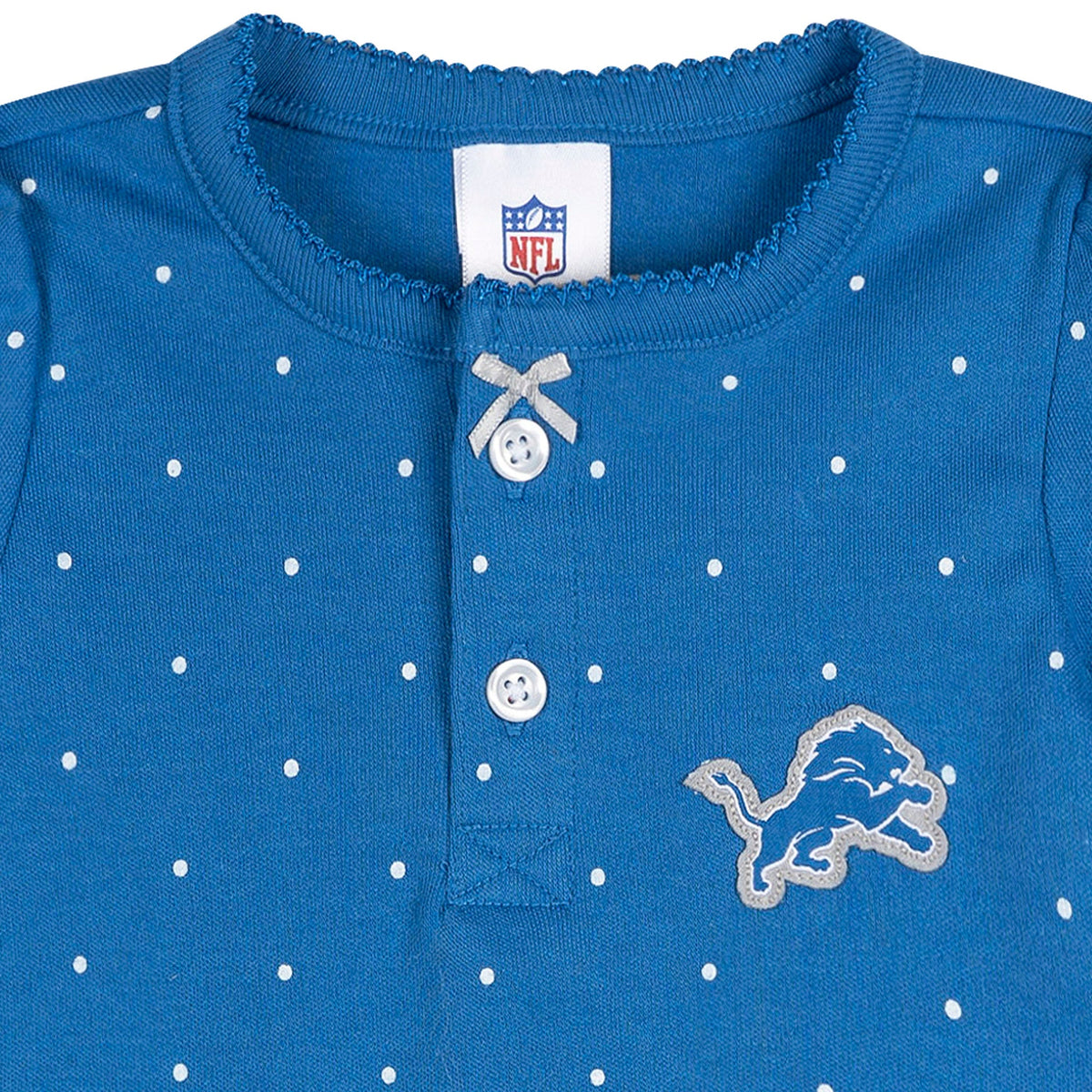 Baby Girls Detroit Lions Footless Pajamas, view 2