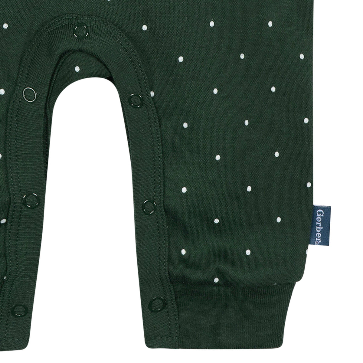 Baby Girls Green Bay Packers Footless Pajamas, view 3