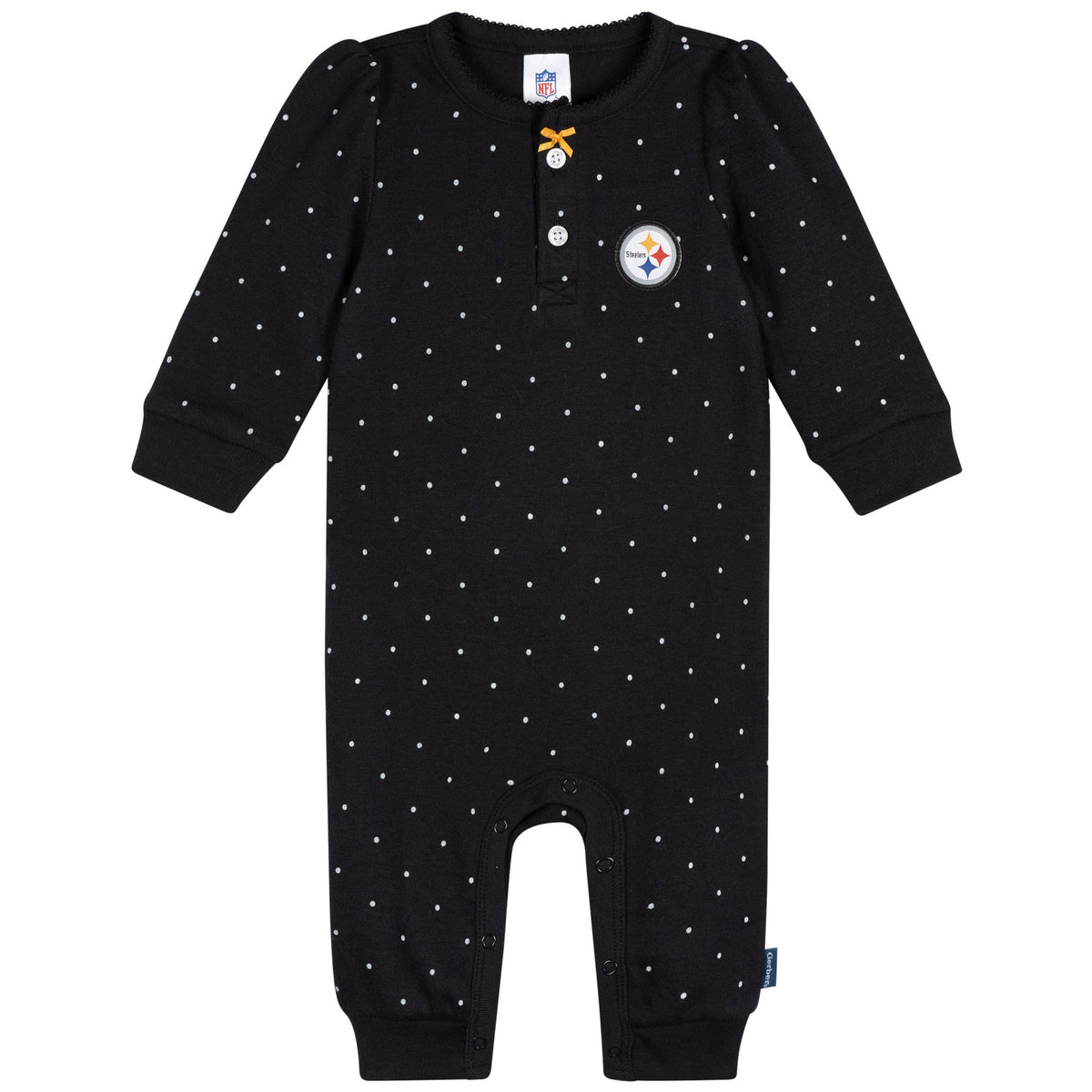 Baby Girls Pittsburgh Steelers Footless Pajamas