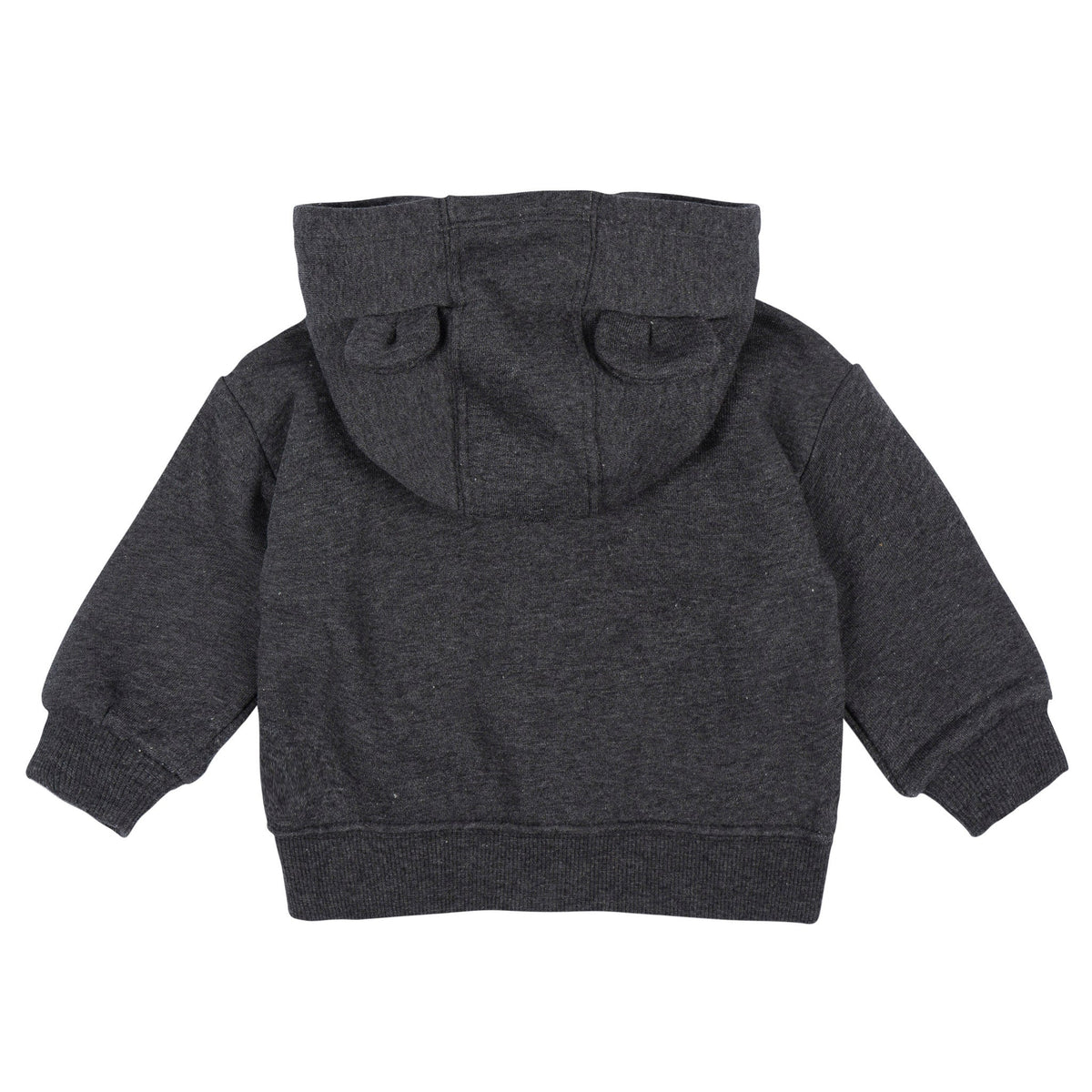 Baby Neutral Charcoal Heather Zip Front Sweatshirt-Gerber Childrenswear Wholesale