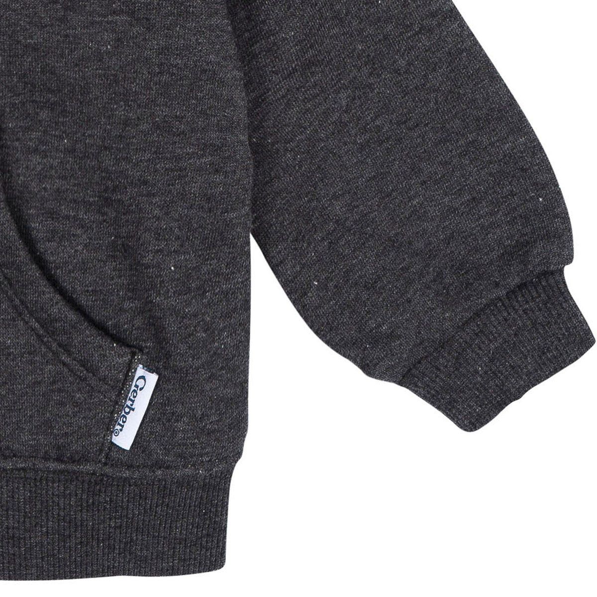 Baby Neutral Charcoal Heather Zip Front Sweatshirt-Gerber Childrenswear Wholesale