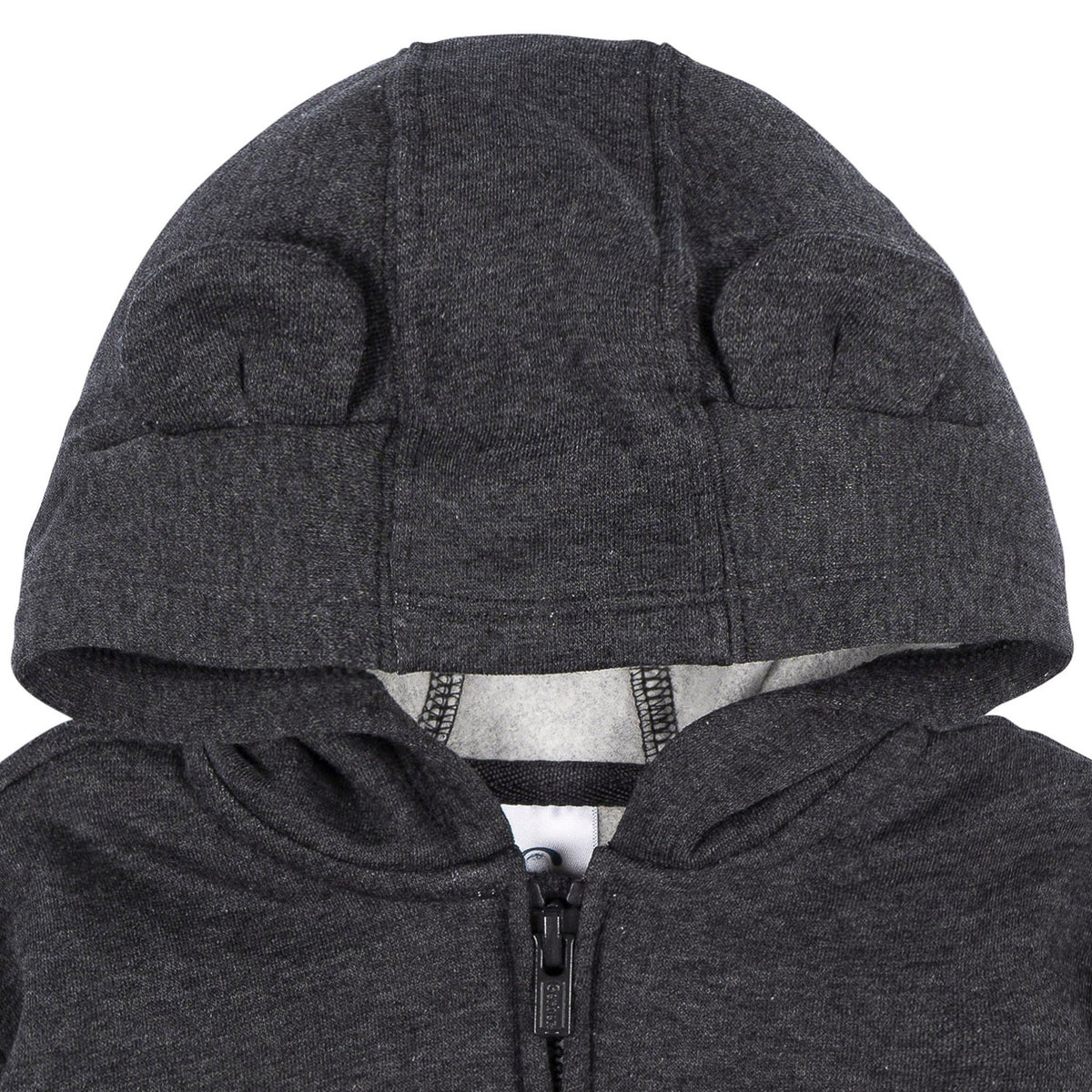 Baby Neutral Charcoal Heather Zip Front Sweatshirt-Gerber Childrenswear Wholesale