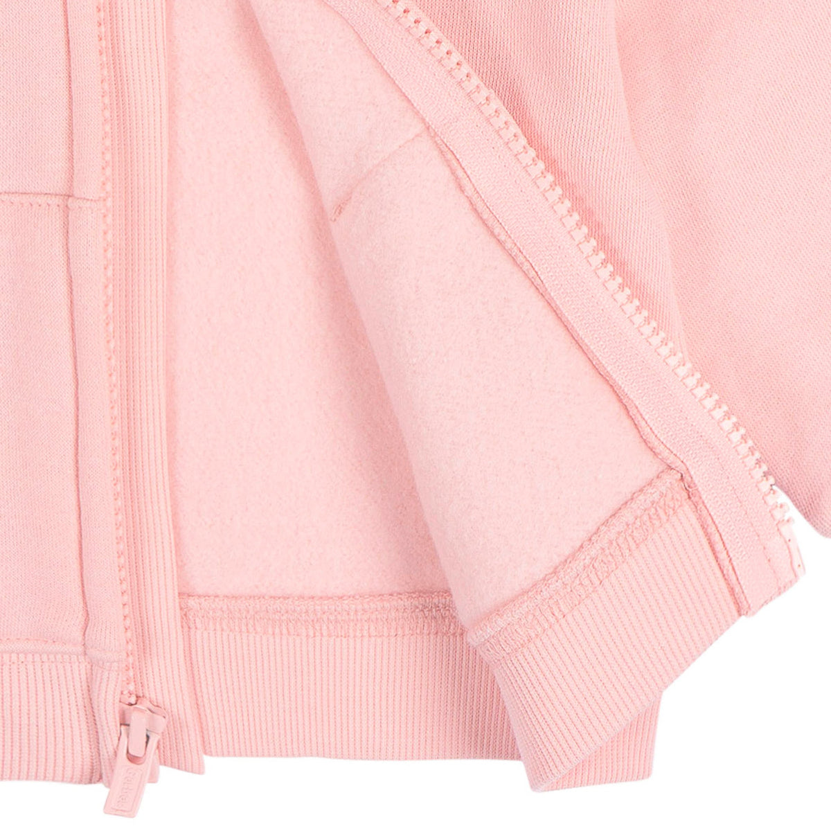 Baby Neutral Pink Zip Front Sweatshirt-Gerber Childrenswear Wholesale
