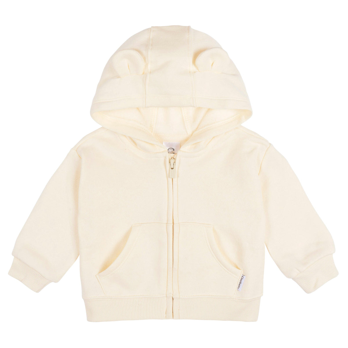 Baby Neutral Artic Wolf Zip Front Sweatshirt-Gerber Childrenswear Wholesale