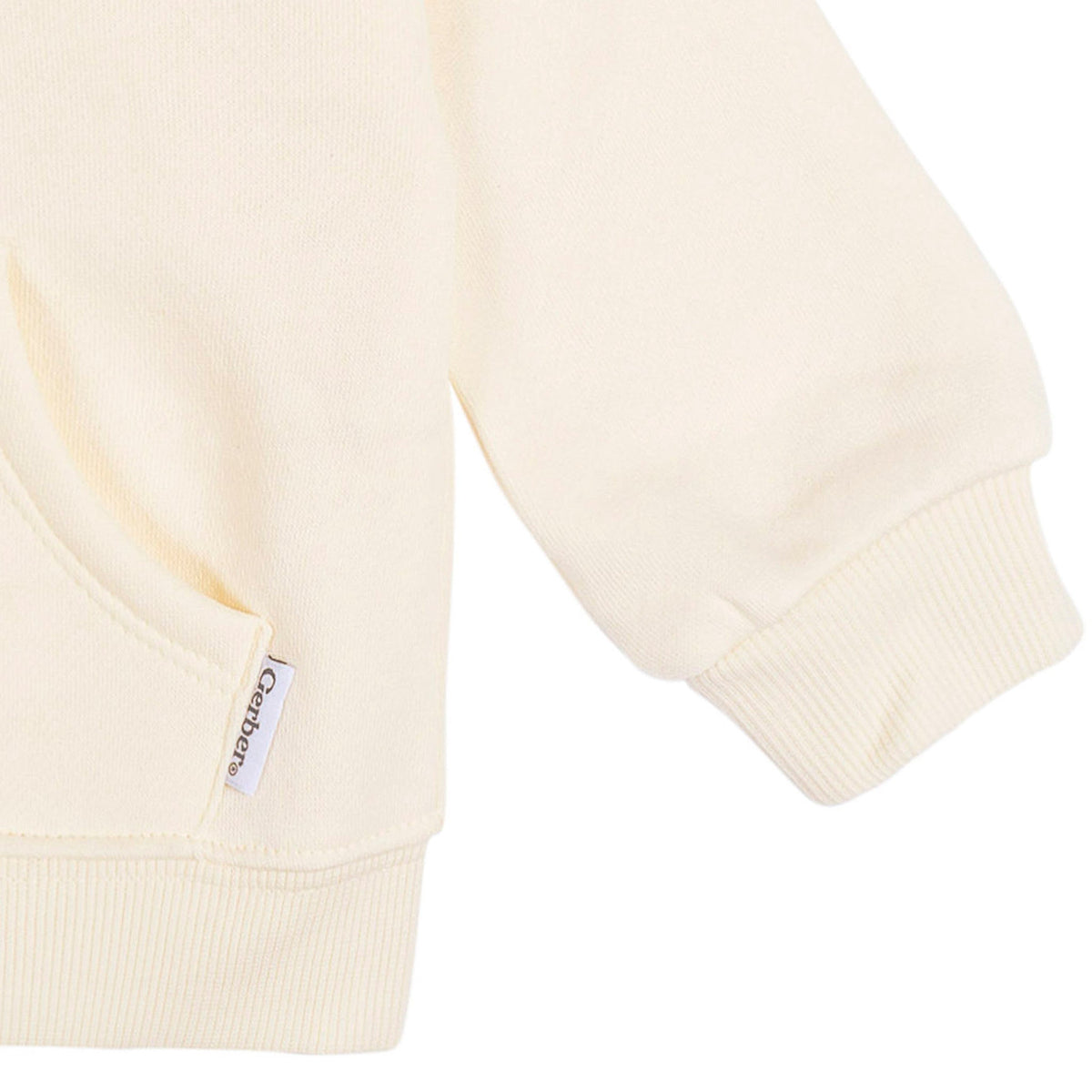 Baby Neutral Artic Wolf Zip Front Sweatshirt-Gerber Childrenswear Wholesale