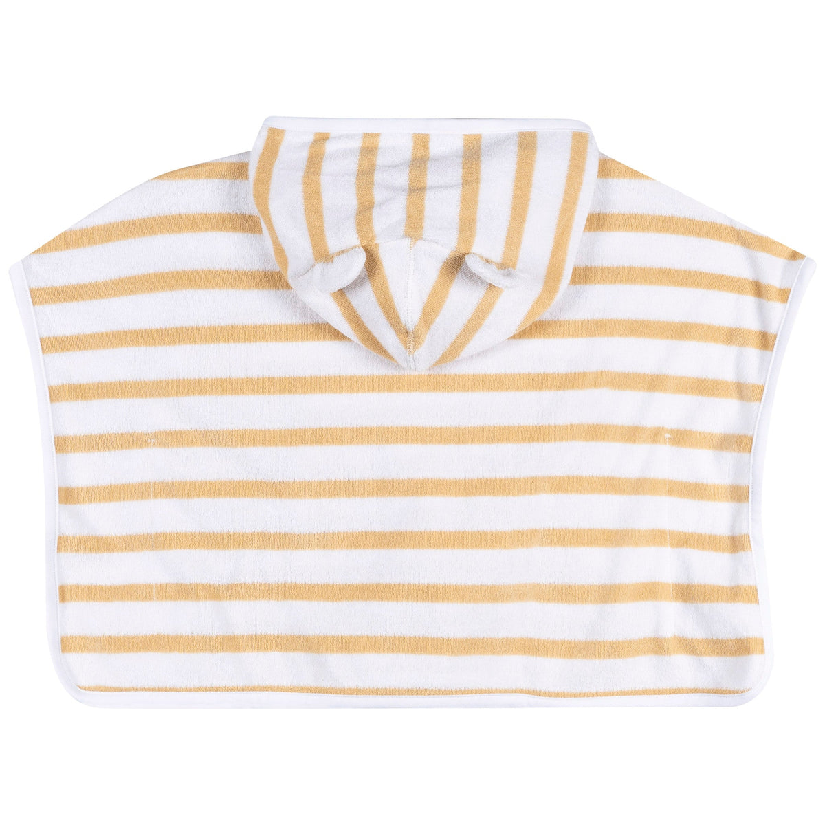 Baby Neutral Tan Stripe Swim Coverup, view 4