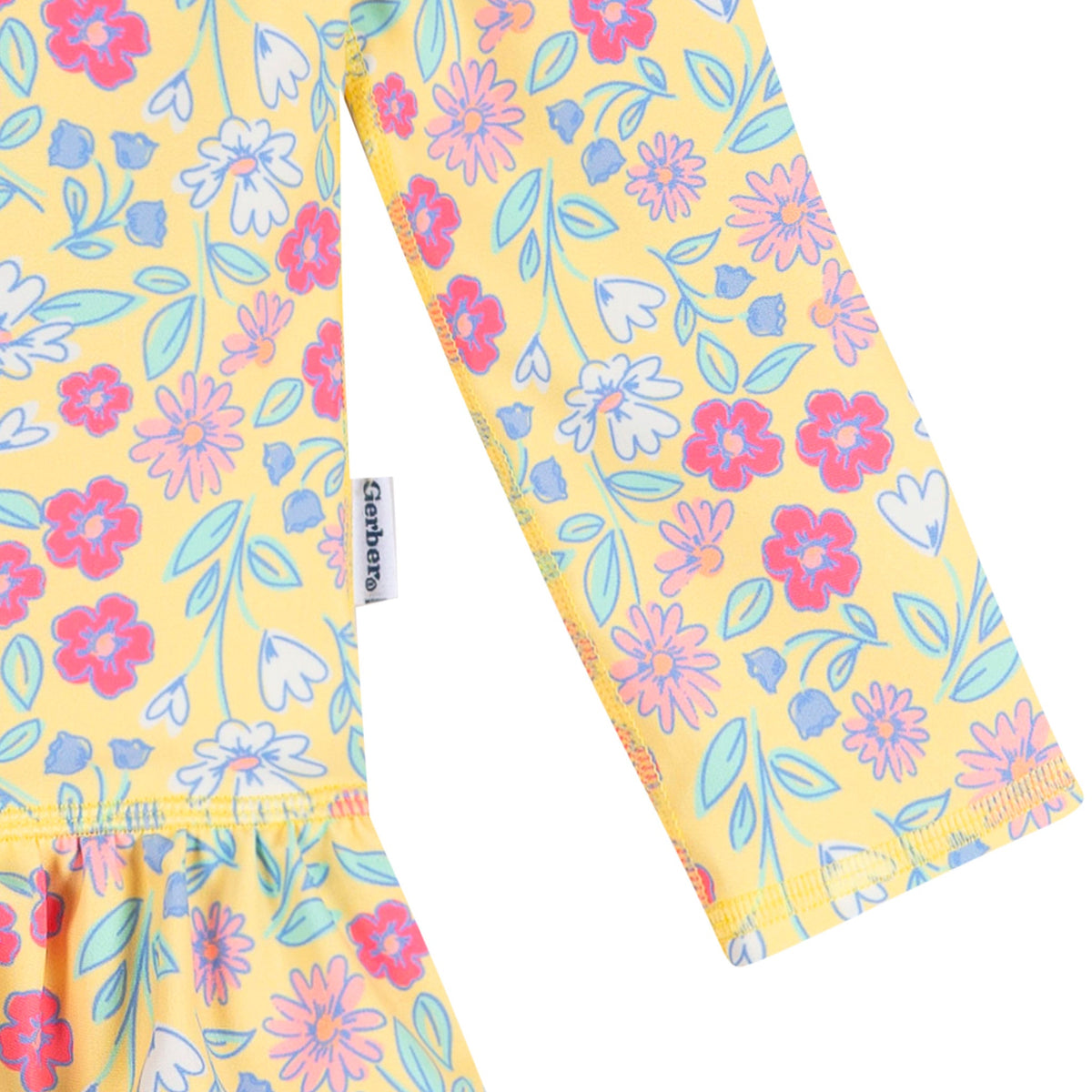 Baby & Toddler Girls Floral Rashguard Suit, view 4