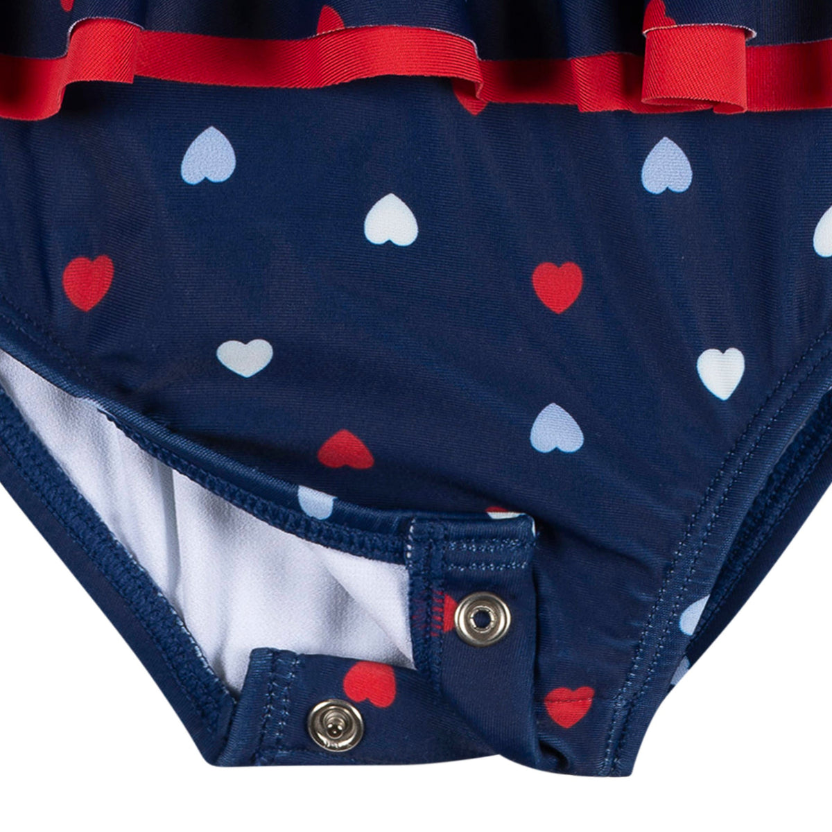 Baby & Toddler Girls Hearts Swimsuit, view 4