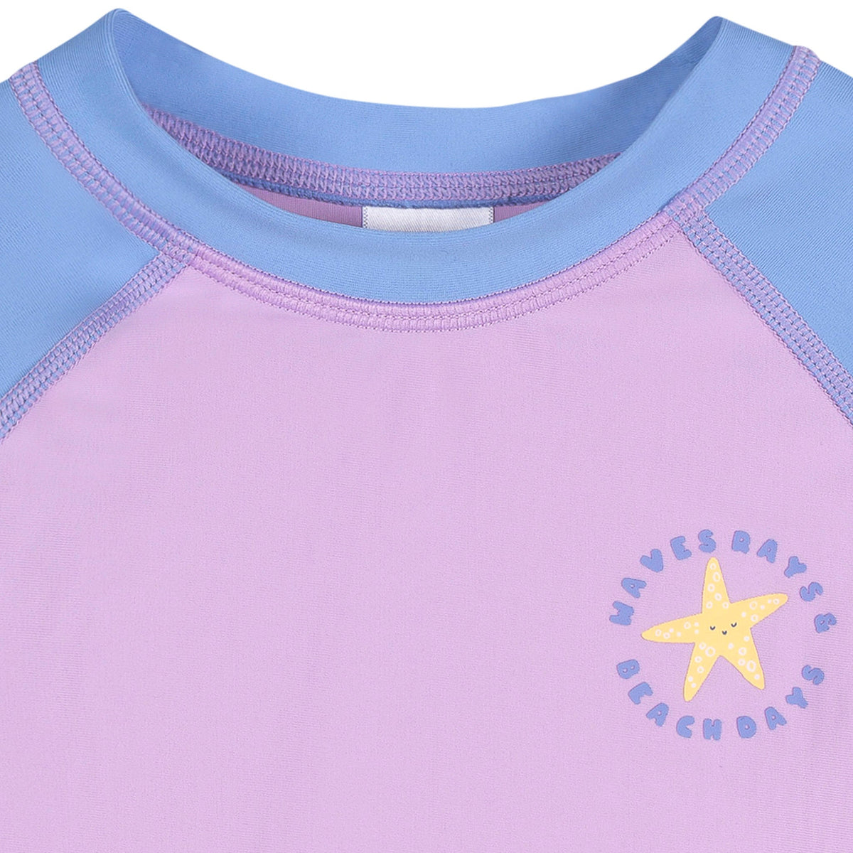 Baby & Toddler Girls Lavender Rashguard Top, view 2