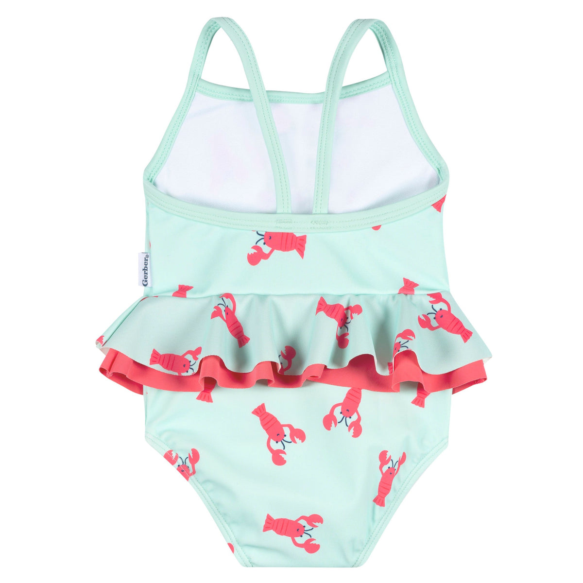 Baby & Toddler Girls Lobsters Swimsuit, view 2