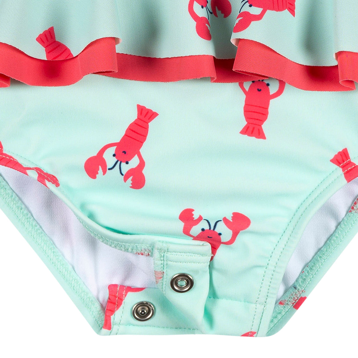 Baby & Toddler Girls Lobsters Swimsuit, view 4