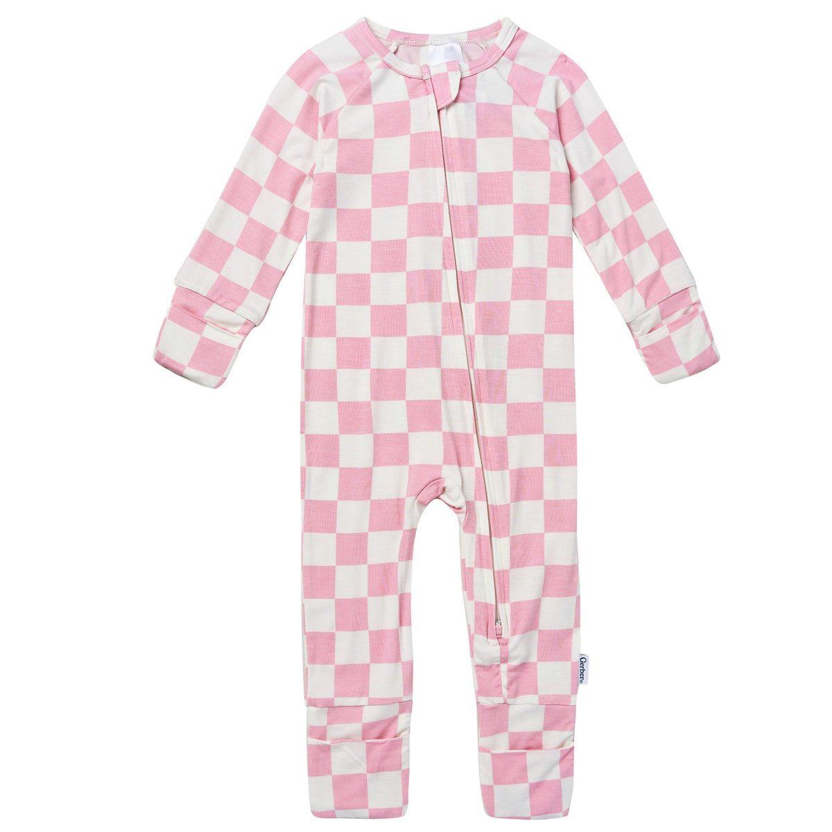 Baby & Toddler Girls Pink Check Snug Fit Footless Pajamas-Gerber Childrenswear Wholesale