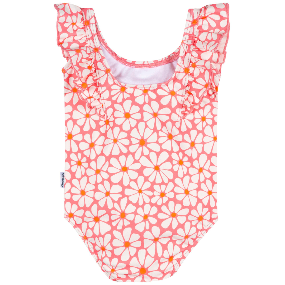 Baby & Toddler Girls Retro Daisies Swimsuit, view 2