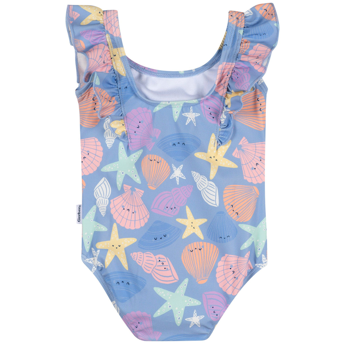 Baby & Toddler Girls Seashells Swimsuit, view 2