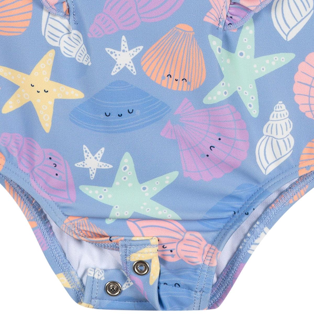 Baby & Toddler Girls Seashells Swimsuit, view 5