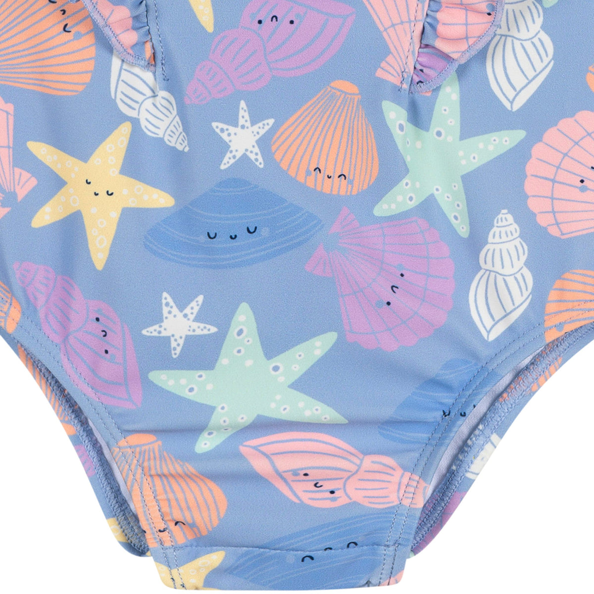 Baby & Toddler Girls Seashells Swimsuit, view 4