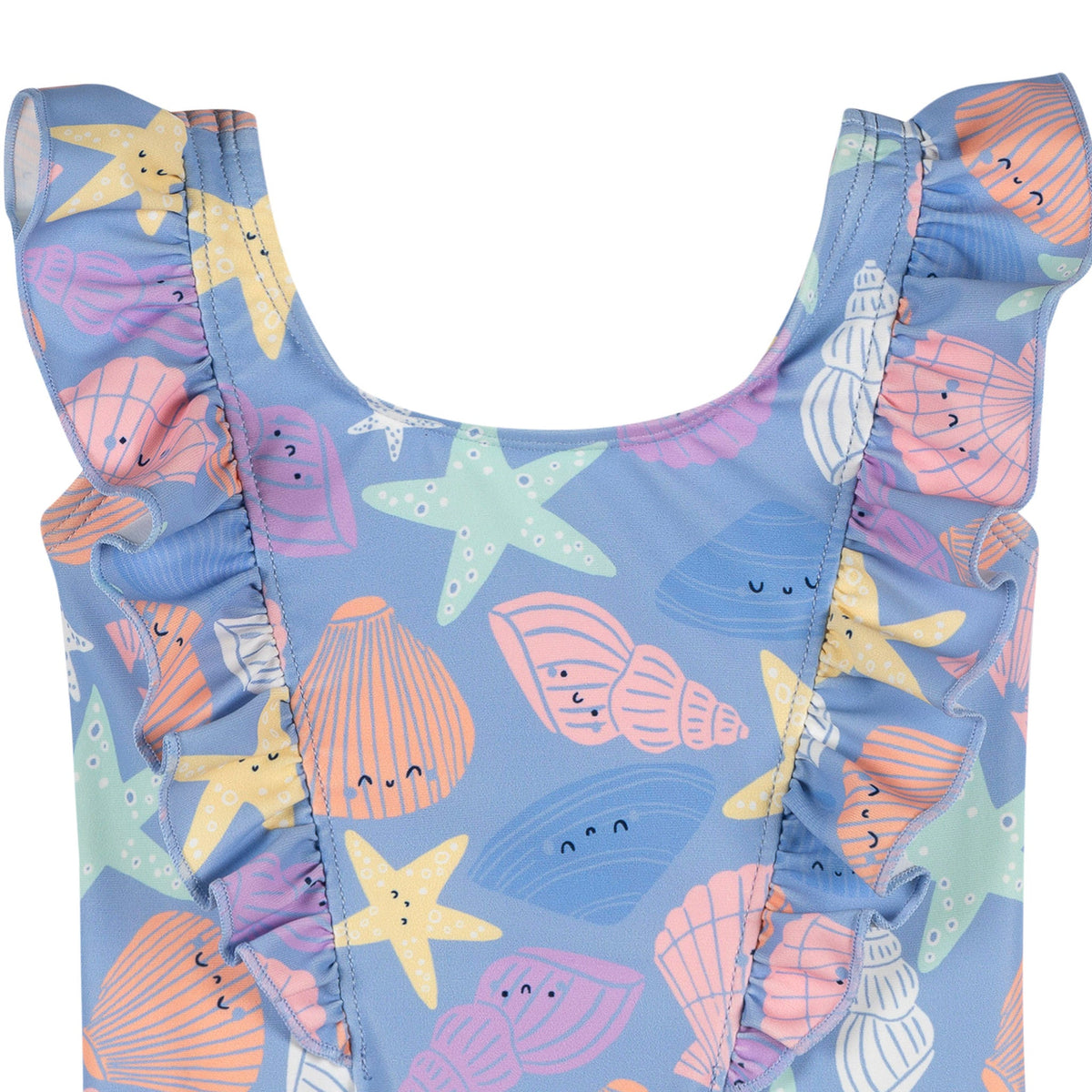 Baby & Toddler Girls Seashells Swimsuit, view 3
