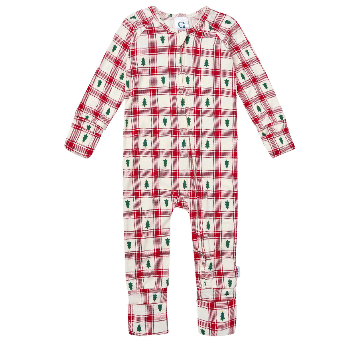 Baby & Toddler Neutral Holiday Plaid Tree Snug Fit Footless Pajamas-Gerber Childrenswear Wholesale
