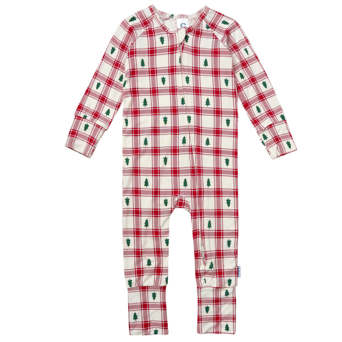 Baby & Toddler Neutral Holiday Plaid Tree Snug Fit Footless Pajamas-Gerber Childrenswear Wholesale