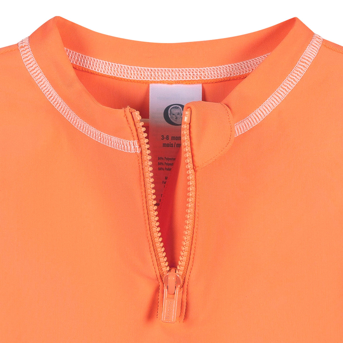 Baby & Toddler Neutral Orange Rashguard Top, view 3
