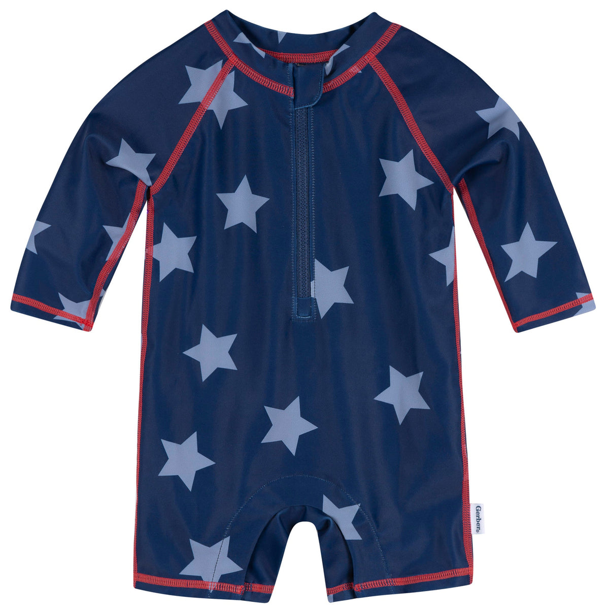 Baby Boys Blue Stars Long Sleeve Rashguard