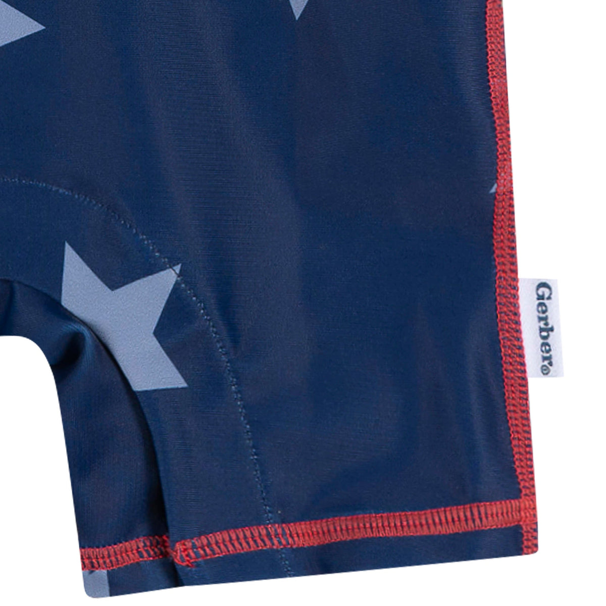 Baby Boys Blue Stars Long Sleeve Rashguard, view 4