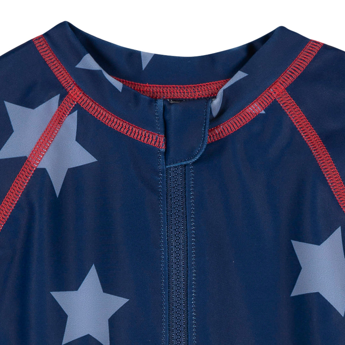 Baby Boys Blue Stars Long Sleeve Rashguard, view 2