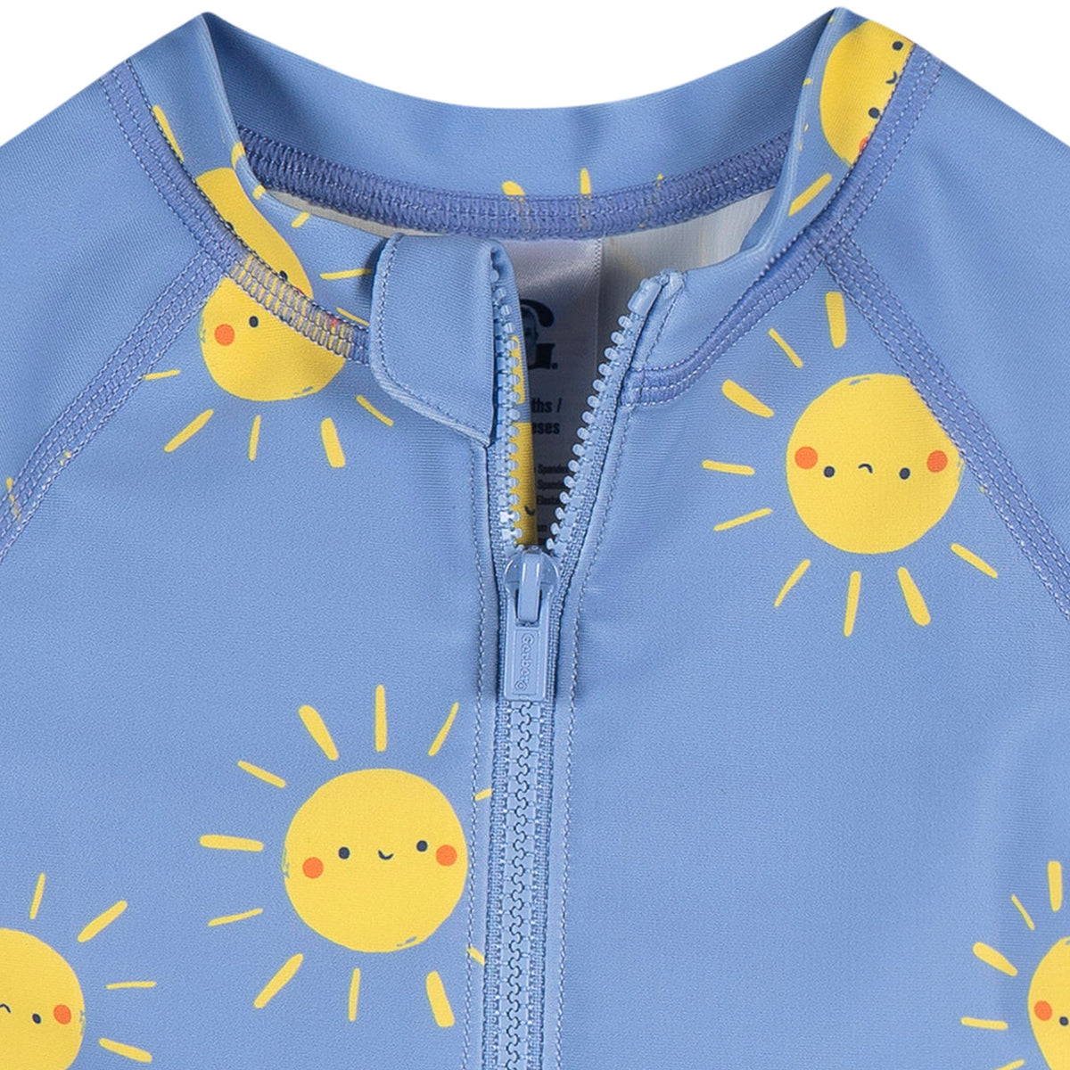 Baby Boys Sunshine Smiles Long Sleeve Rashguard, view 3